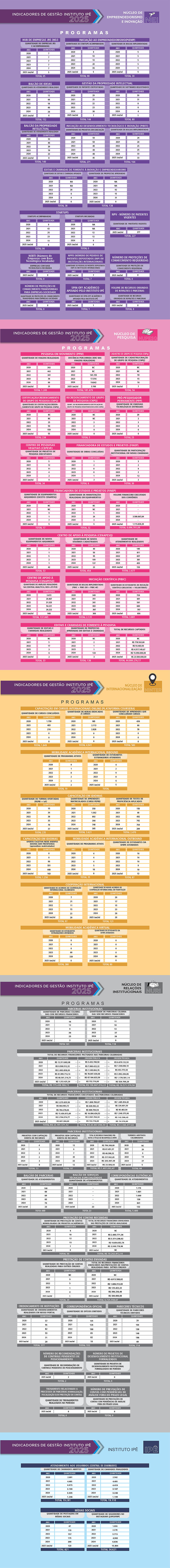Indicadores 2025 (Janeiro a Junho)